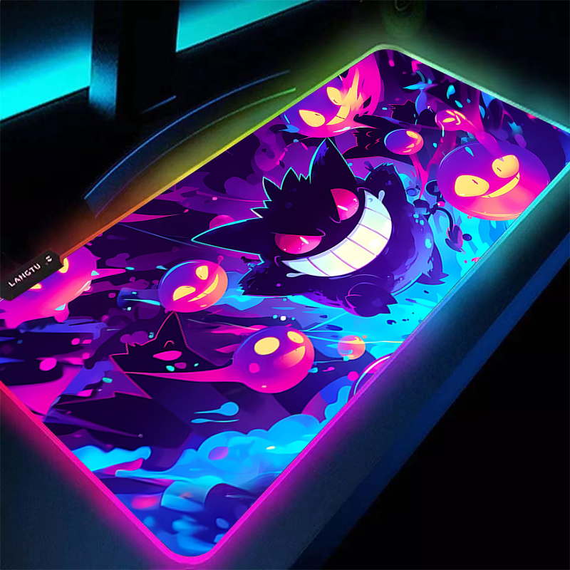Pc Gaming On Tv - Tappetino per mouse RGB P-Pokemons Retroilluminazione