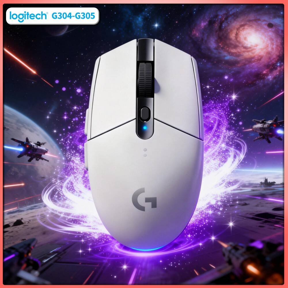 Pc Gaming Logitech - Mouse Wireless Logitech G304, Tecnologia LIGHTSPEED,