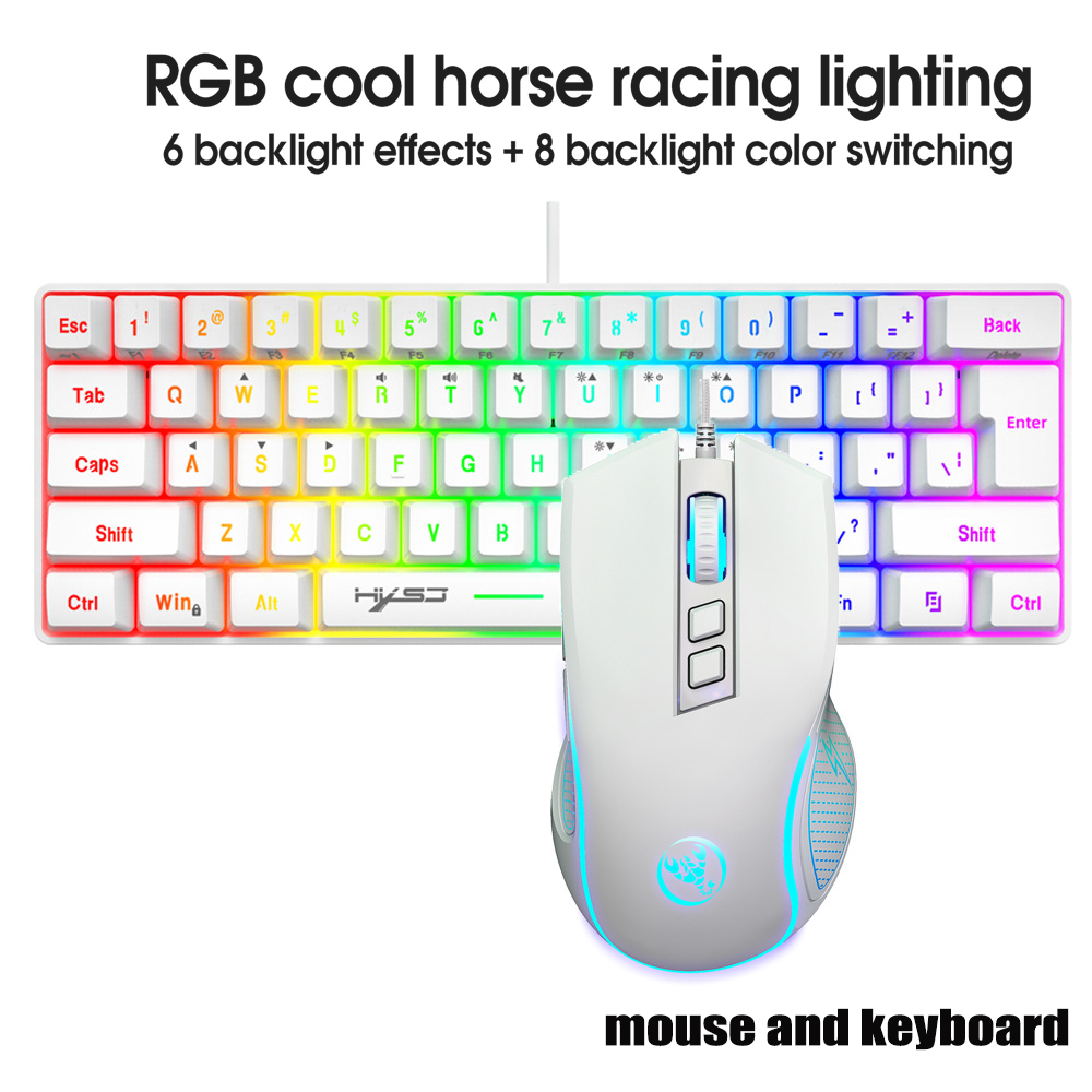 Pc Gaming Aesthetic - Kit Tastiera e Mouse da Gaming,