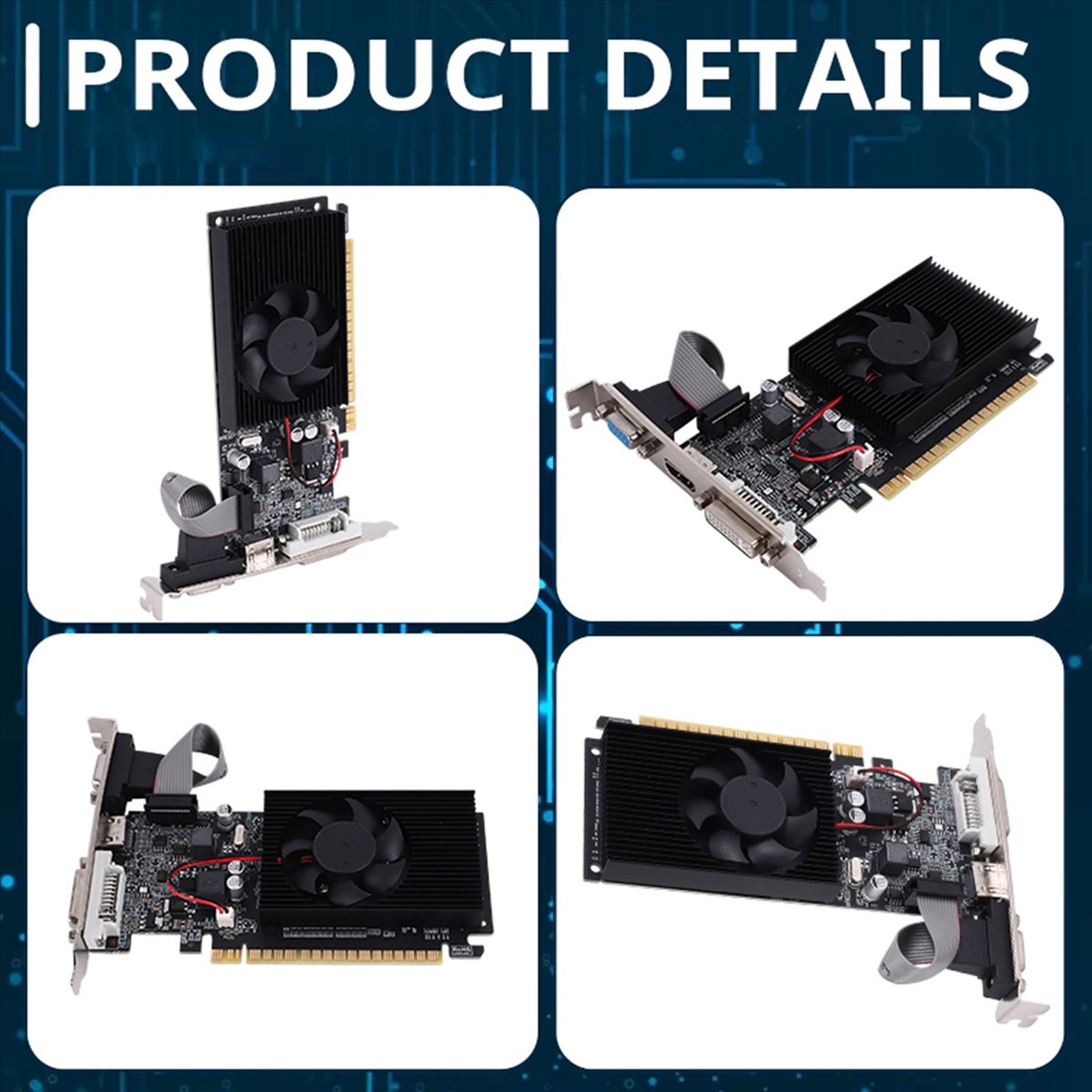 Pc Gaming Graphics Card - Scheda Grafica A49T GT 610 1G