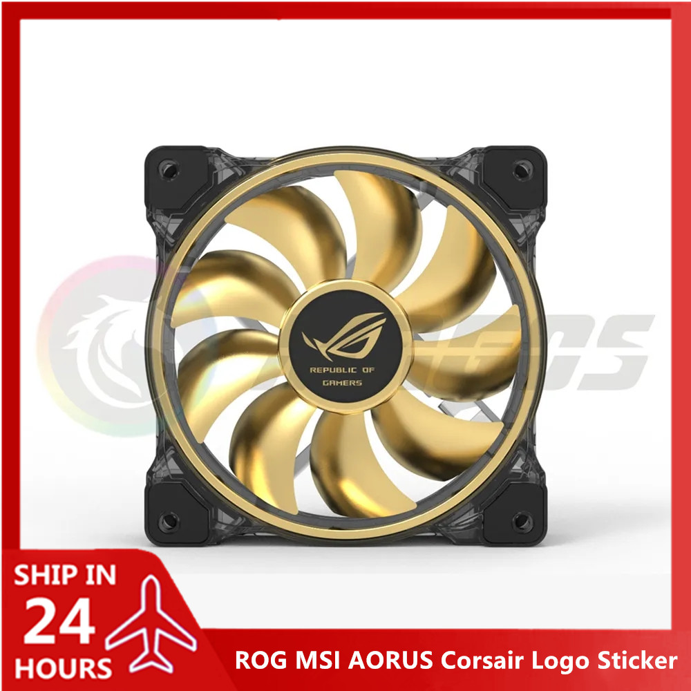 Pc Gaming Aesthetic - Adesivo logo ventola per armadio PC