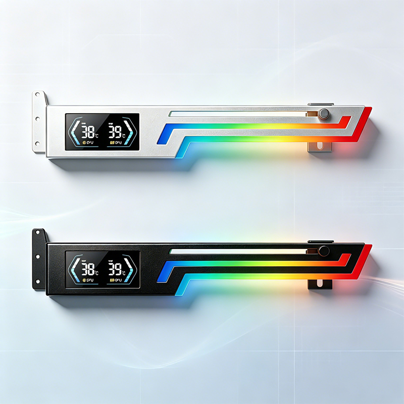 Pc Gaming Graphics Card - Supporto Orizzontale Digitale ARGB per Scheda
