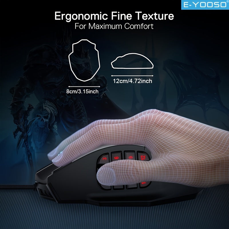 E-YOOSO Mouse da gioco cablato - Pc Gaming Editing recensione e prezzo