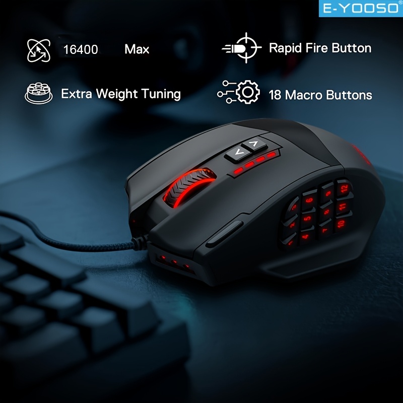 E-YOOSO Mouse da gioco cablato - Pc Gaming Editing recensione e prezzo