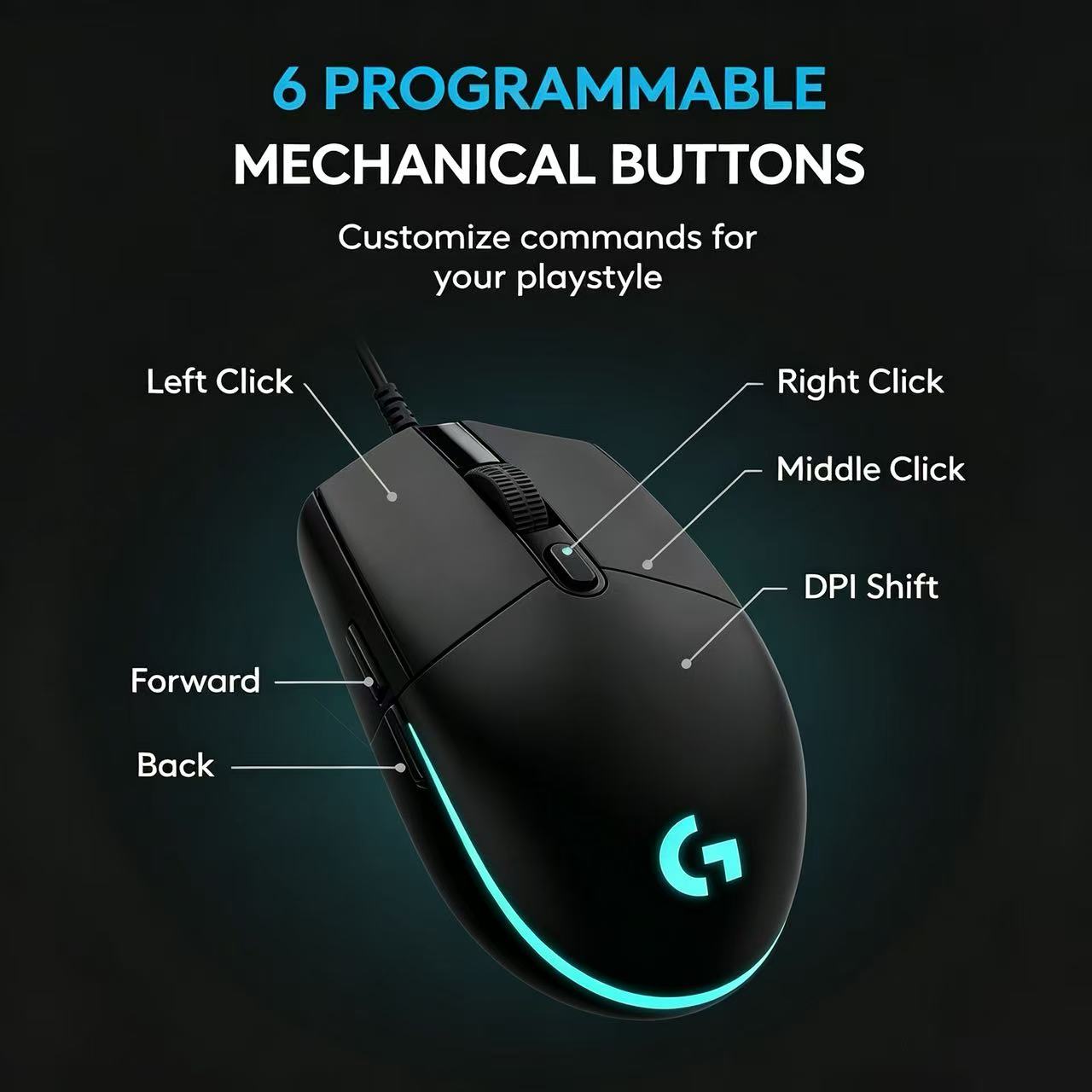 Mouse Cablato Logitech G102 LI - Pc Gaming Logitech recensione e prezzo