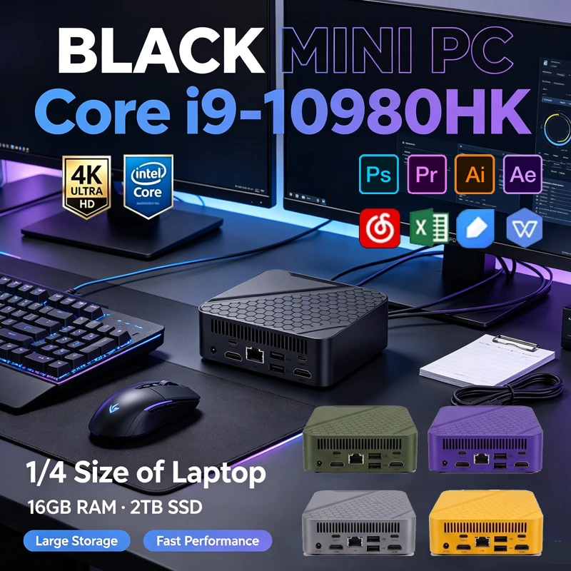 Mini PC Portatile Colorato, In - Pc Gaming Editing recensione e prezzo
