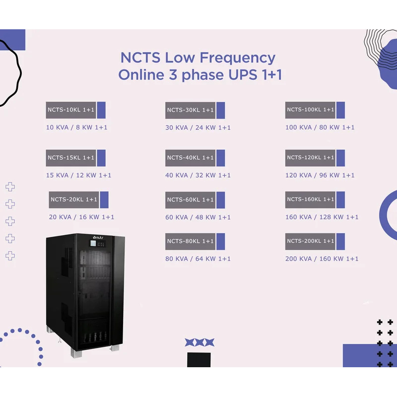 NCTS-30KL 1+1 (30KVA/24KW) UPS - Pc Gaming Online Store recensione e prezzo