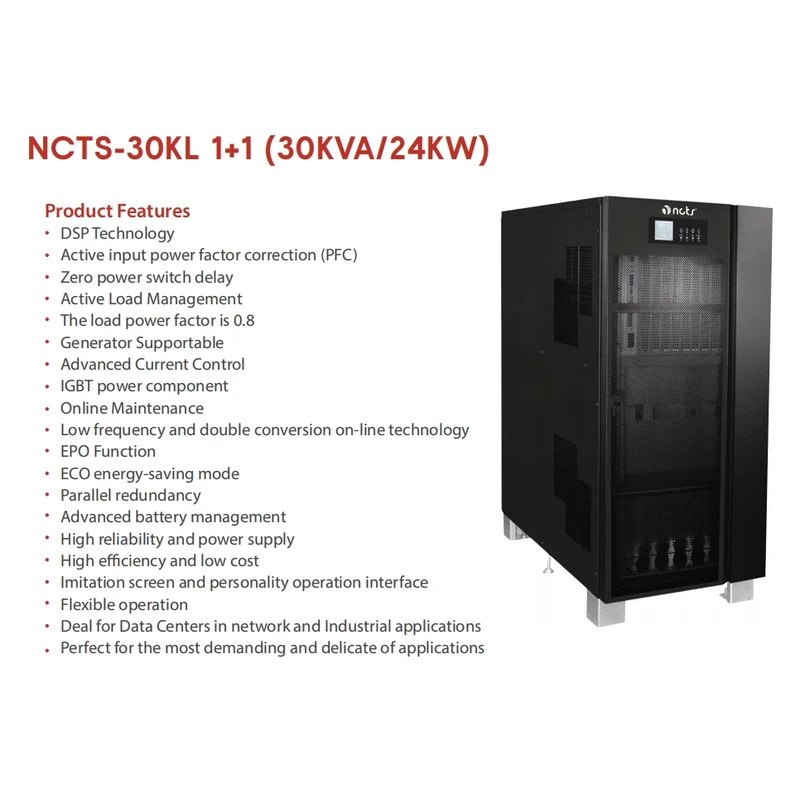 NCTS-30KL 1+1 (30KVA/24KW) UPS - Pc Gaming Online Store recensione e prezzo